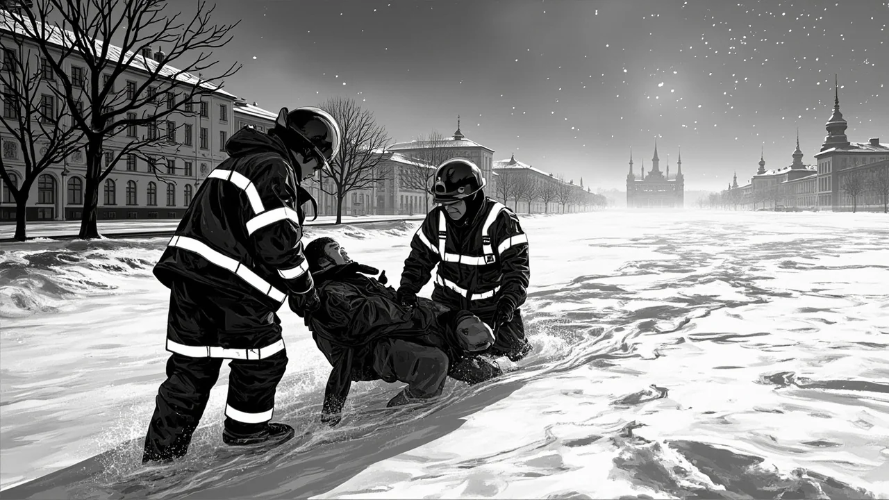 Three Rescued After Falling Through Ice in Stockholm