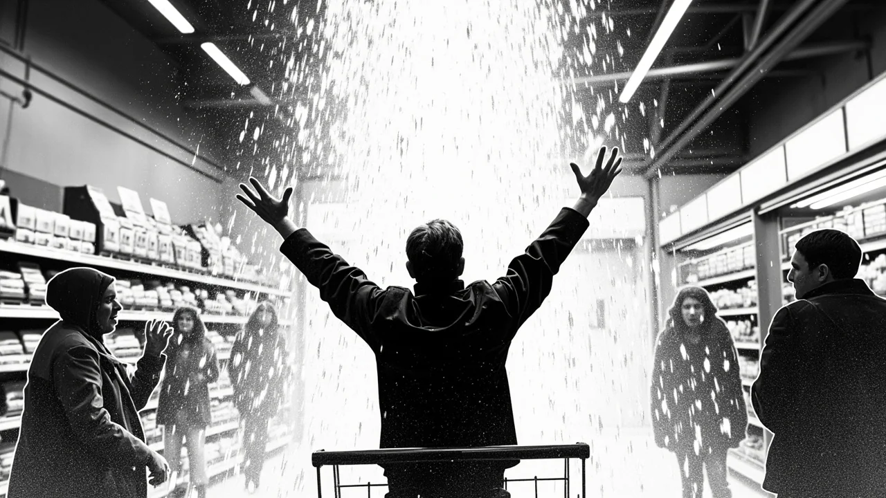 Finland K-Market Pipe Burst: 1 Shopper's Surprise Shower