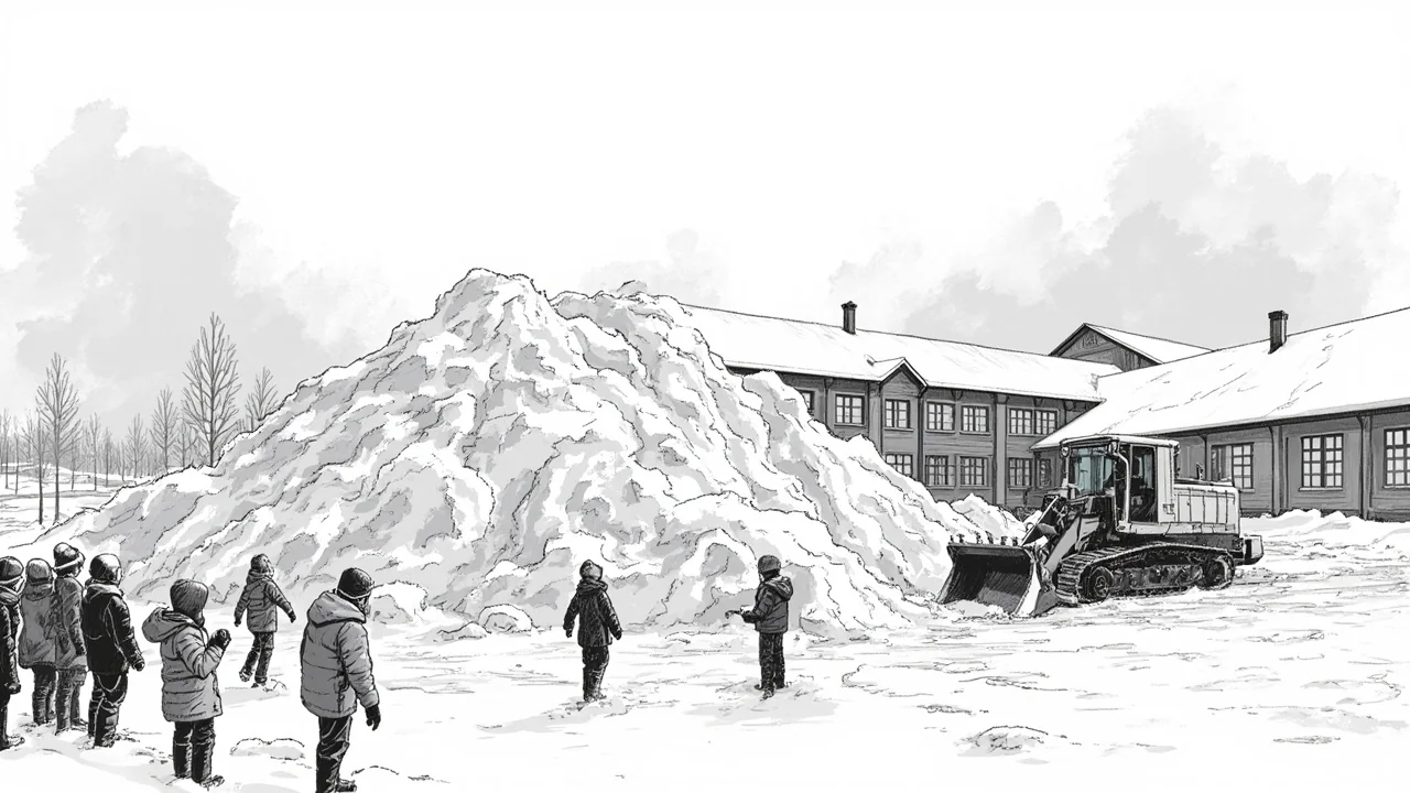 Finland School Snow Pile Dismantled: Safety Analysis