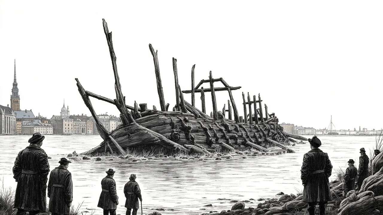 17th-Century Shipwreck Emerges Near Kastellholmen