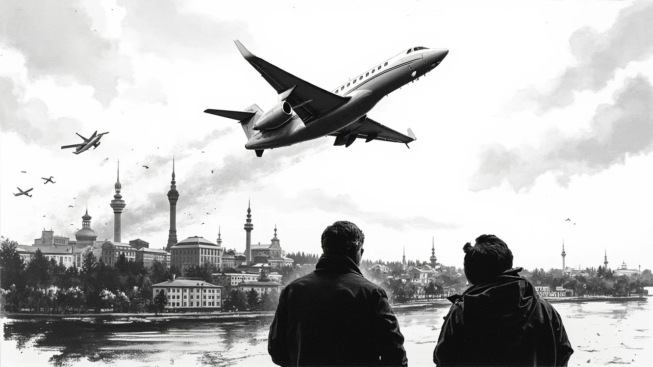 Illustration for Private Jet Mayday Call Disrupts Stockholm Air Traffic