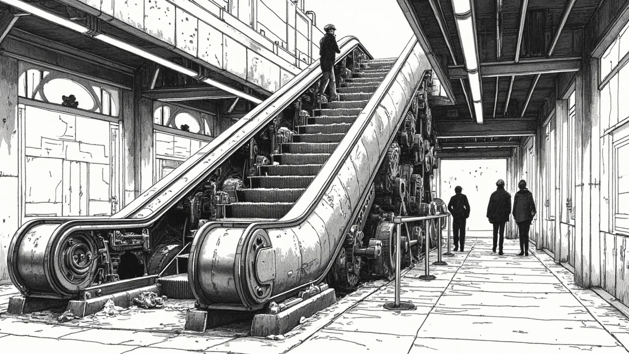 Illustration for Stockholm Escalator Crisis Exposes Infrastructure Decay